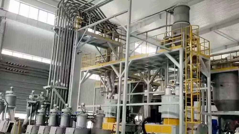 Sistema centralizado de alimentação de materiais